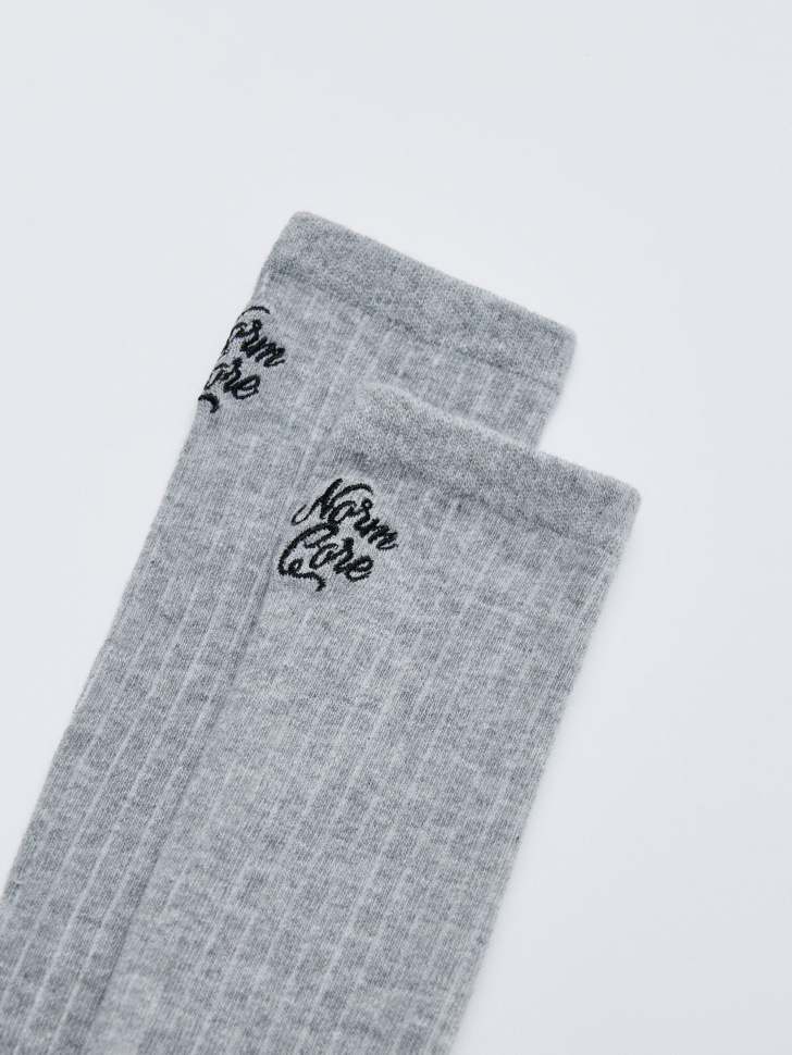 гольфы с вышивкой для девочек от бренда sela вид слева