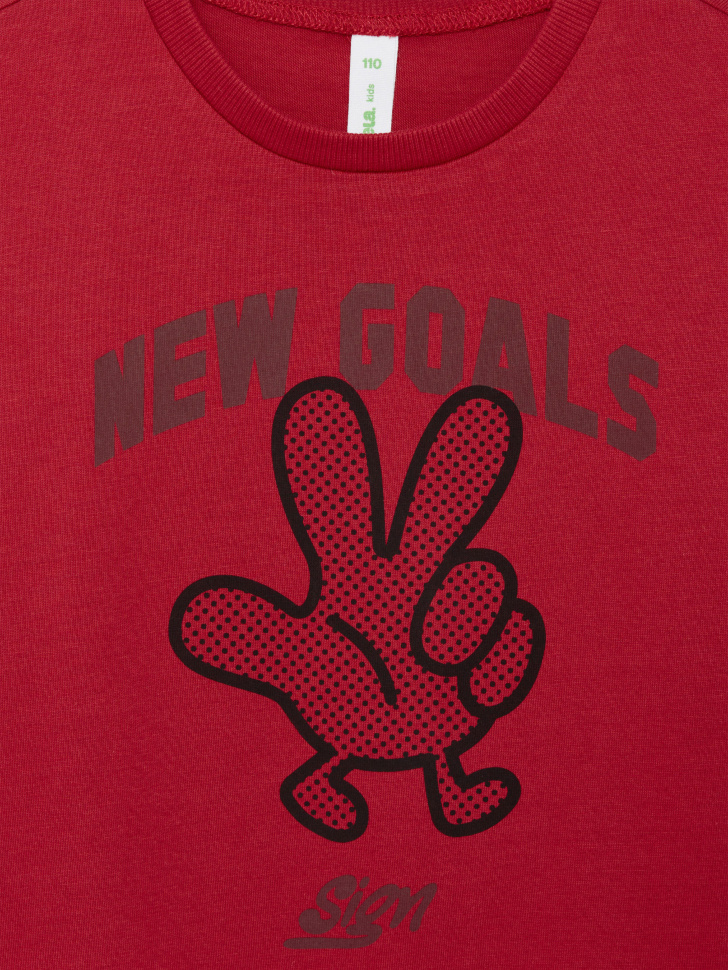 футболка оверсайз с принтом для мальчиков 4680798427867 в интернет магазине