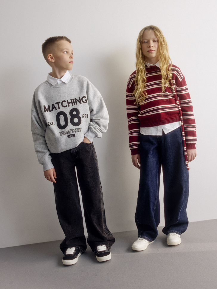 Джинсы BAGGY с лампасами, арт. 32014