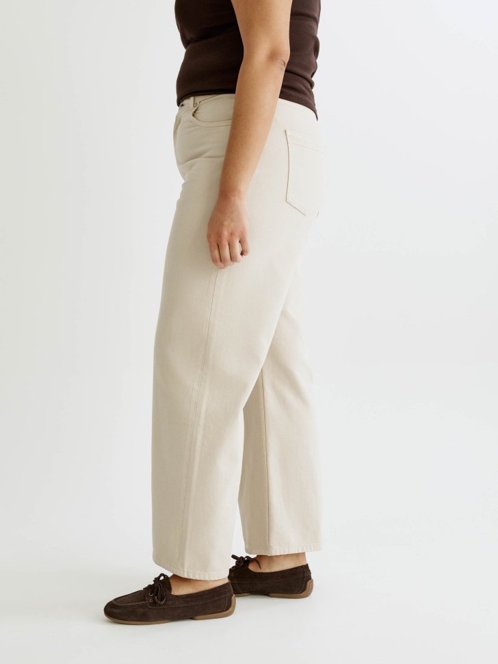 джинсы wide leg для взрослого возраста с изнаночной стороны