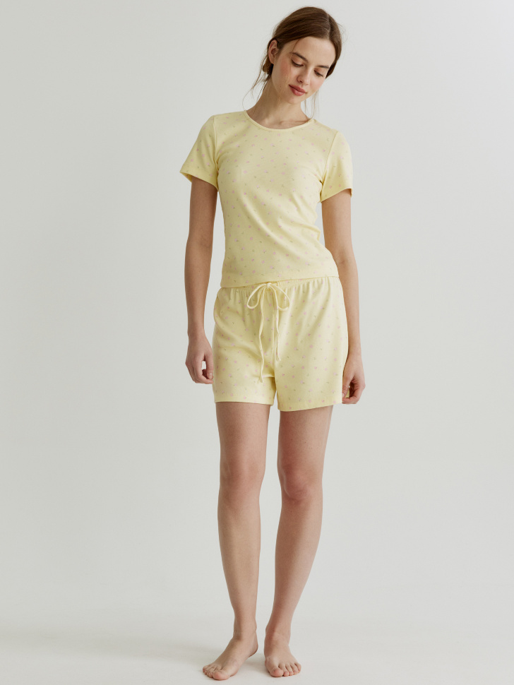 Домашние шорты Sela, желтый, арт. 40549