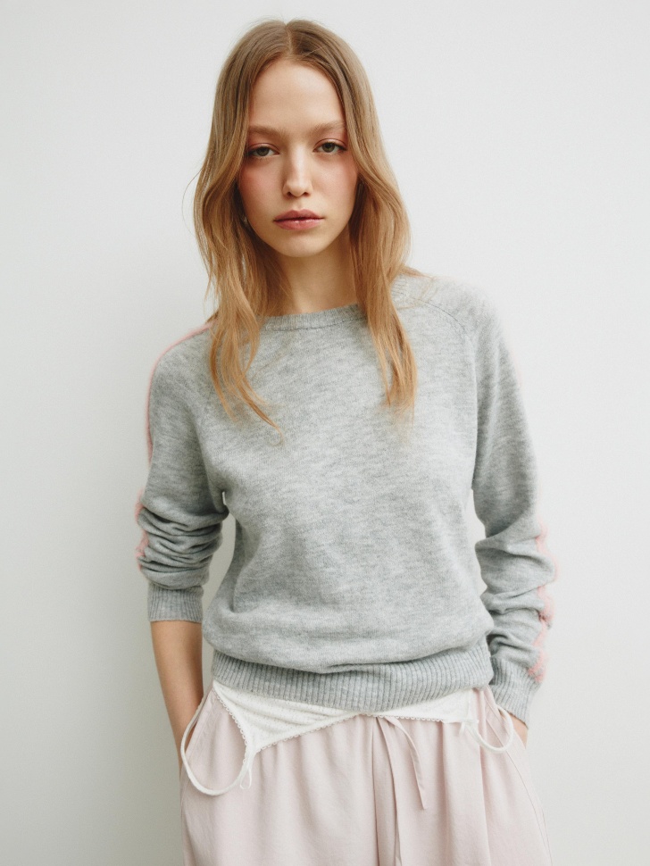 

Вязаный джемпер с содержанием шерсти из линейки SELA Young, SL6803210603