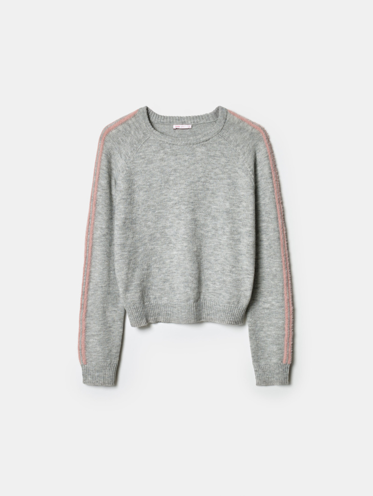 вязаный джемпер с содержанием шерсти из линейки  young из шерсти спереди