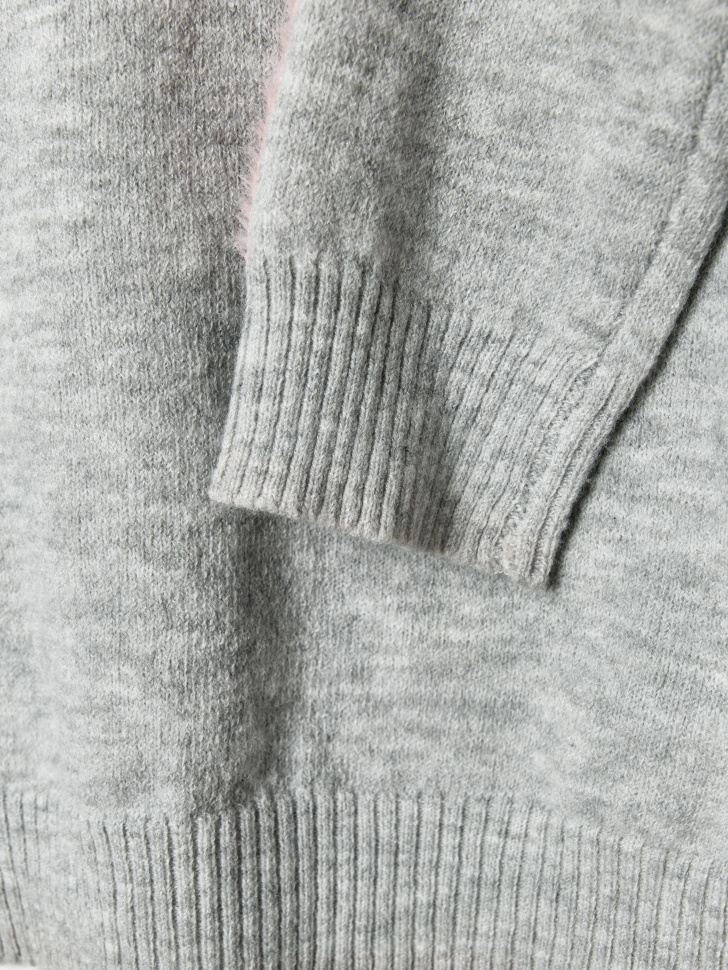 вязаный джемпер с содержанием шерсти из линейки  young универсального стиля с лицевой стороны