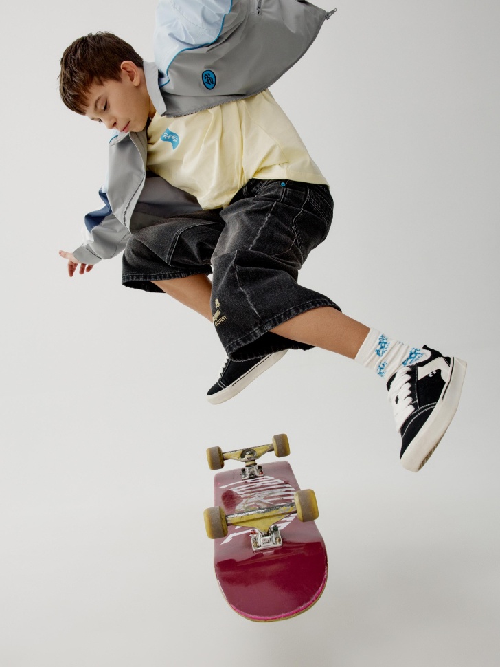 Шорты джинсовые SELA для мальчиков, черный, арт. 45456