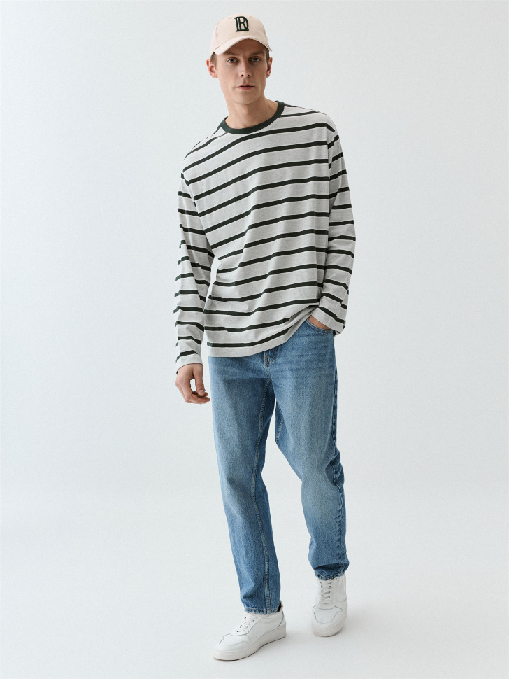 

Лонгслив REGULAR FIT в полоску