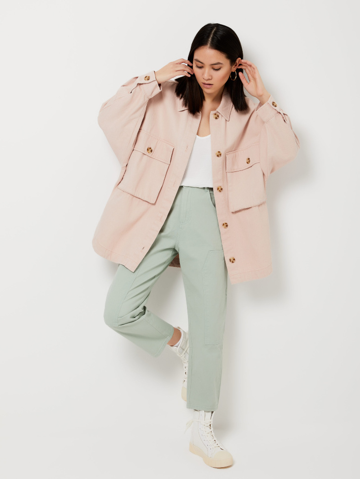 

Брюки с накладными карманами, Зеленый