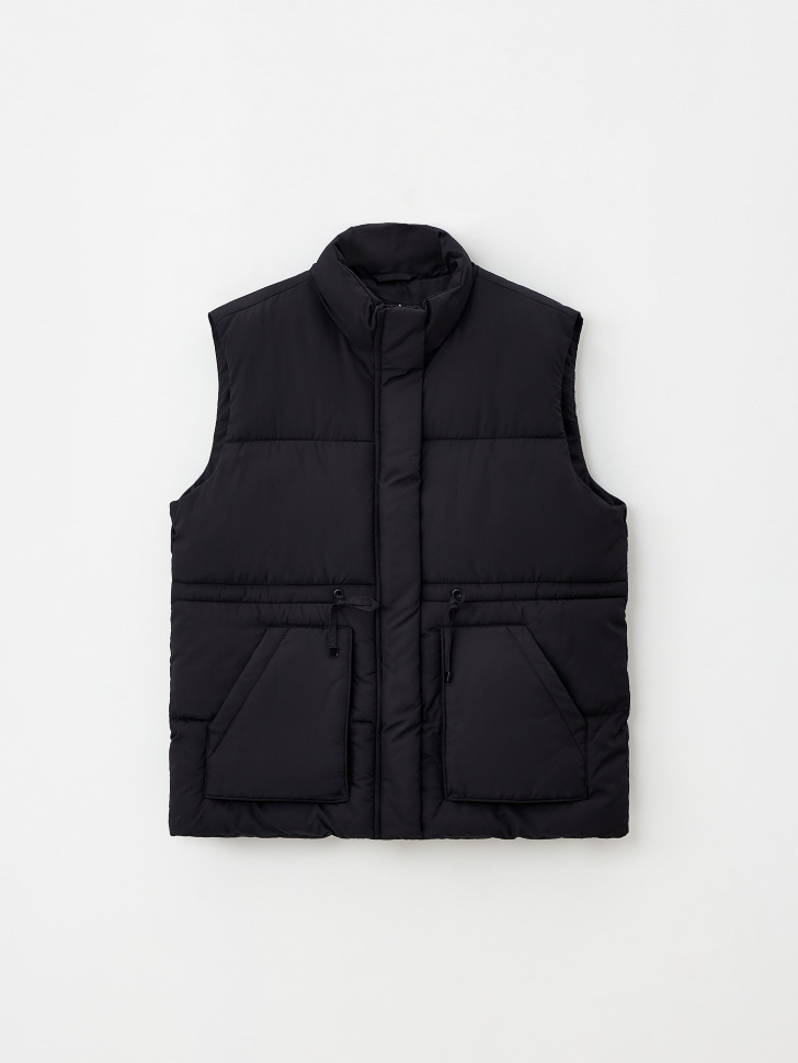 

Стеганый жилет с кулиской на талии для девочек