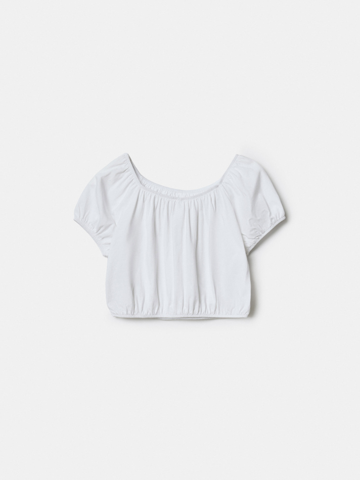 укороченная блузка для девочек из россии вид сбоку