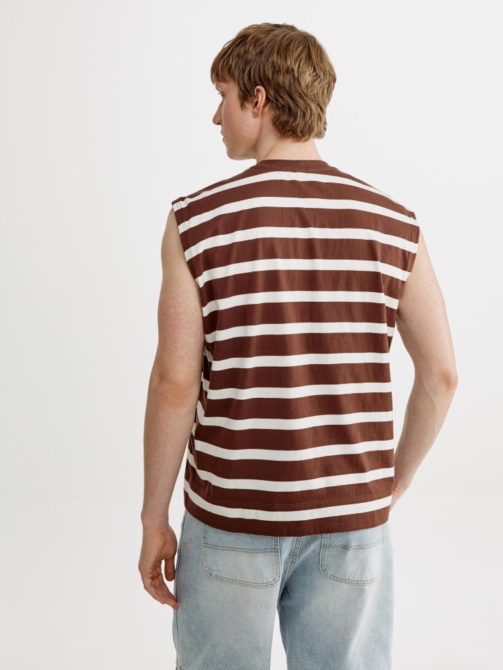 трикотажная майка в полоску по цене 1699 руб вид справа