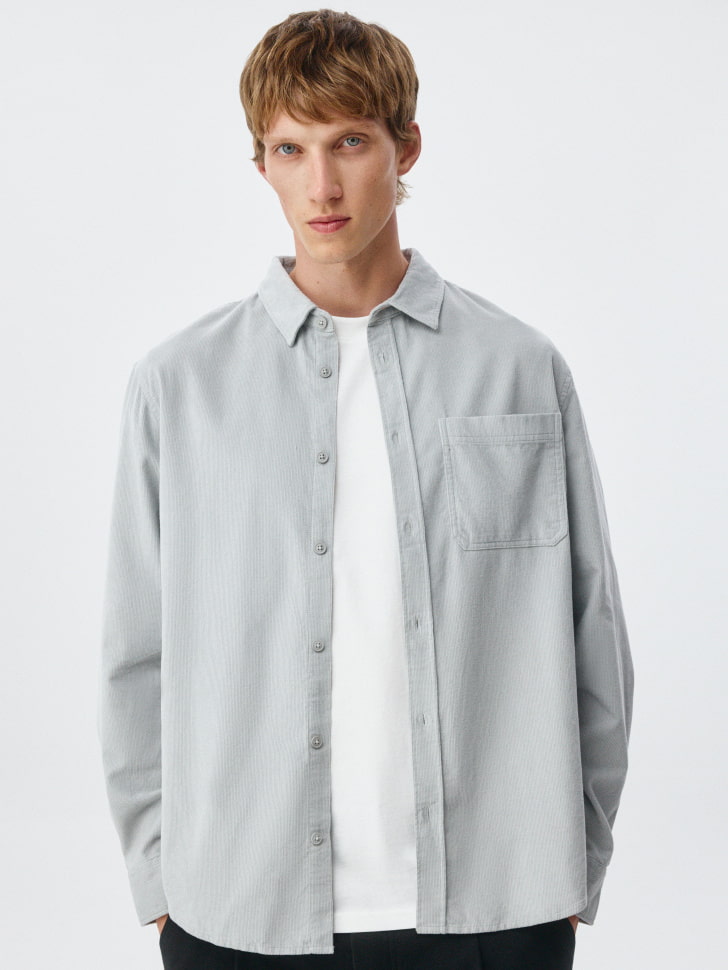 вельветовая рубашка regular fit 4680798529356 фотография