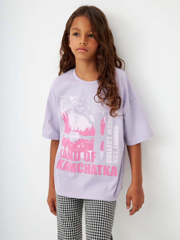 

Футболка оверсайз из коллекции Kamchatka для девочек