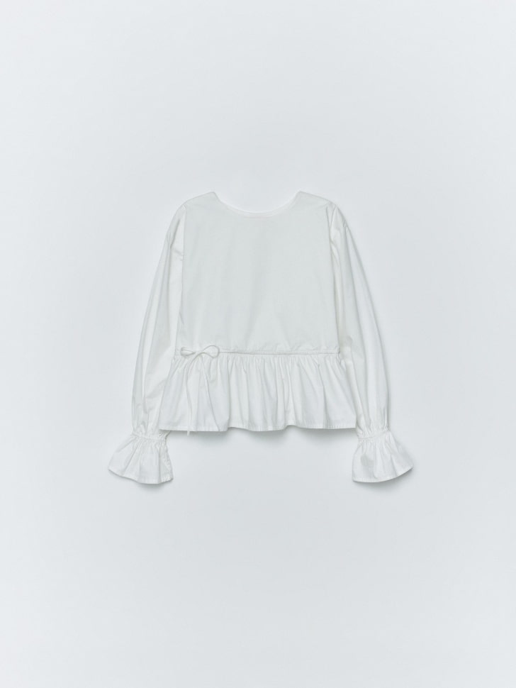 блузка с баской из линейки sela young 4610517182760 со скидкой