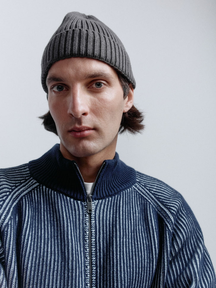 вязаный джемпер на молнии 4680704281781 купить с доставкой