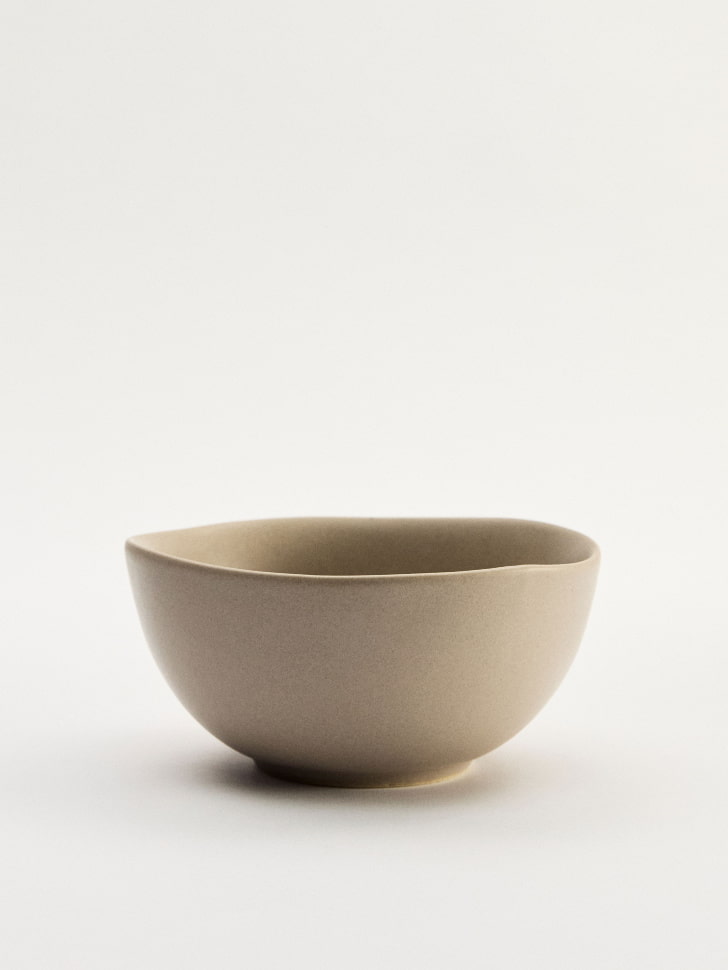 Глубокая тарелка из керамики, бежевый, арт. 001
