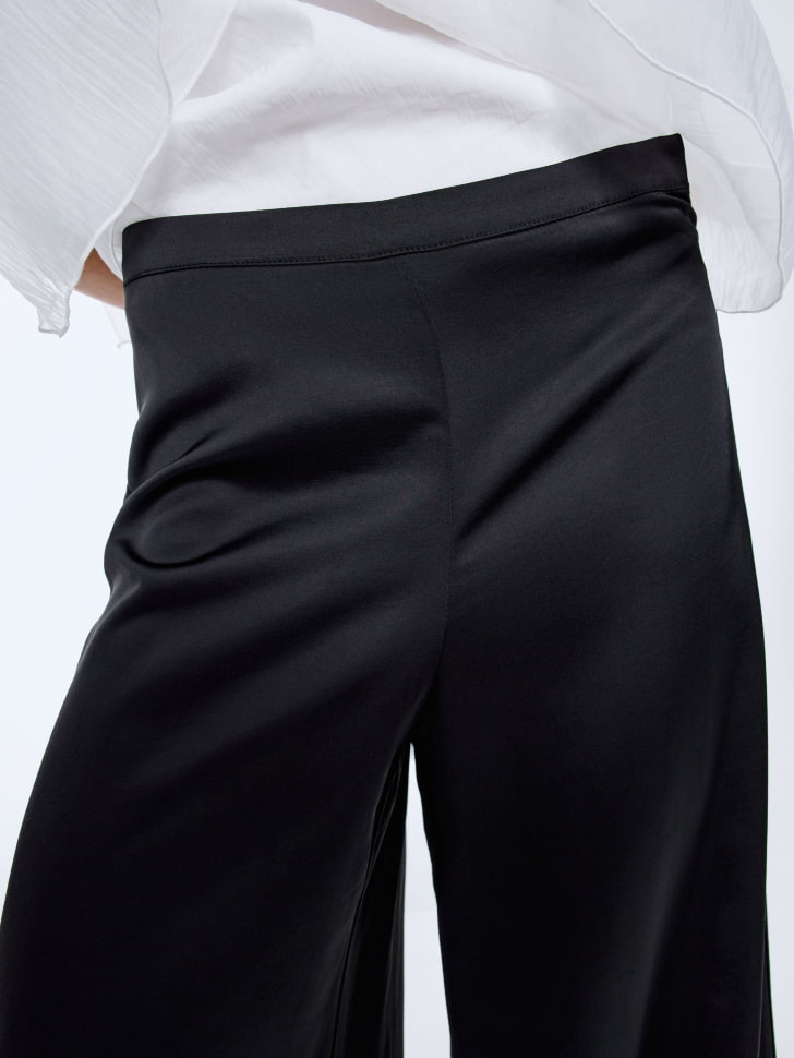 атласные широкие брюки 4610517073891 купить с доставкой