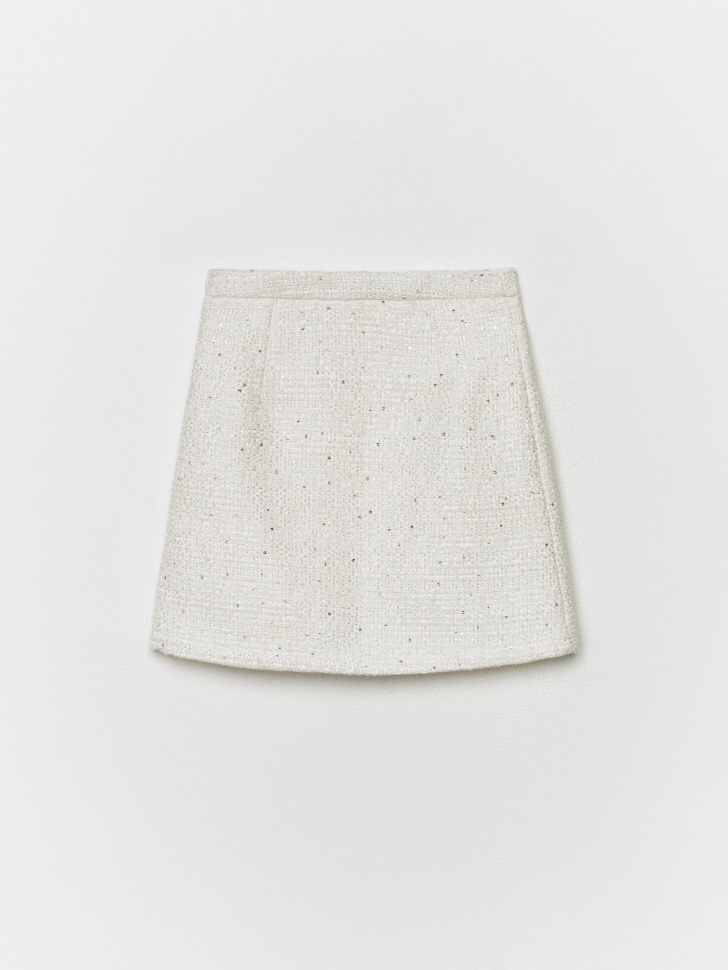 короткая твидовая юбка для девочек 4610517018144 в интернет магазине