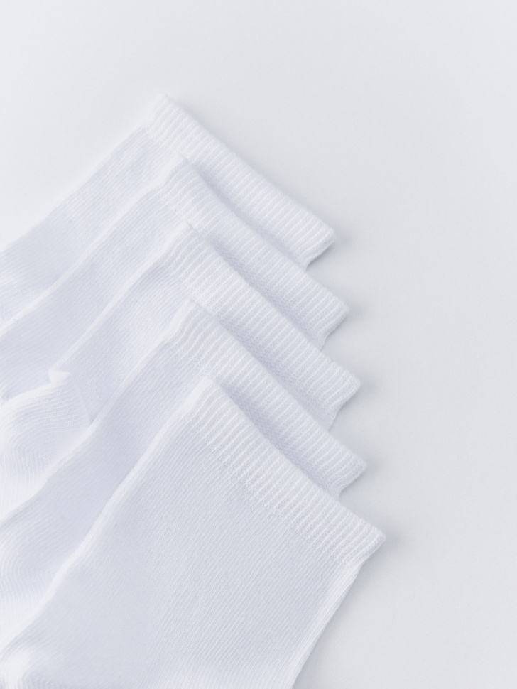 набор из 5 пар детских носков от бренда sela вид слева