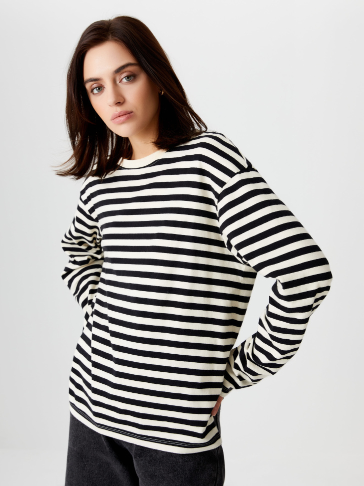 

Лонгслив в полоску, Белый