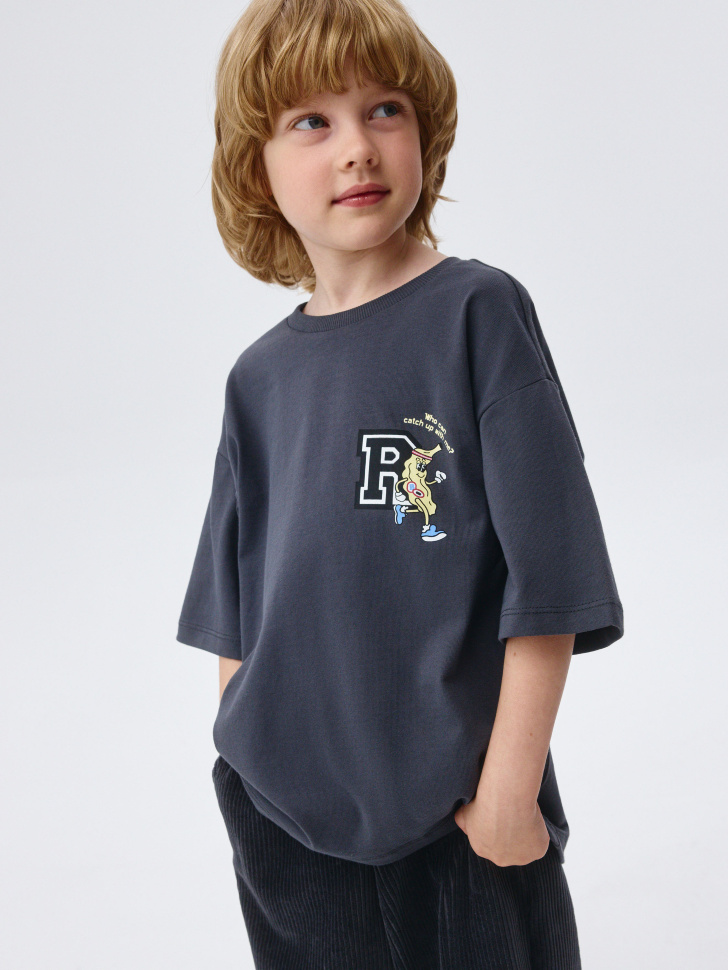 футболка оверсайз с принтом для мальчиков 4680798427744 фотография