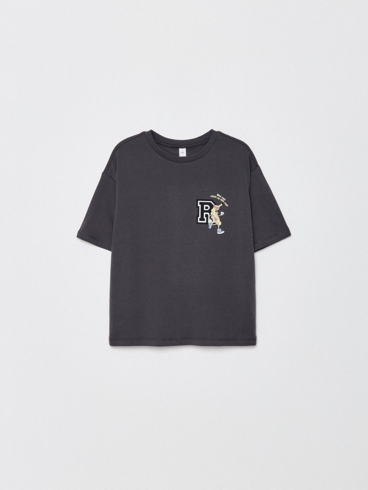 футболка оверсайз с принтом для мальчиков 4680798427744 с промокодом