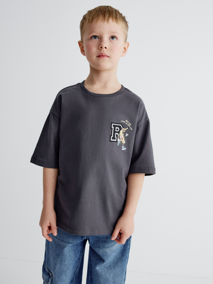 Футболка оверсайз с принтом, арт. 32004