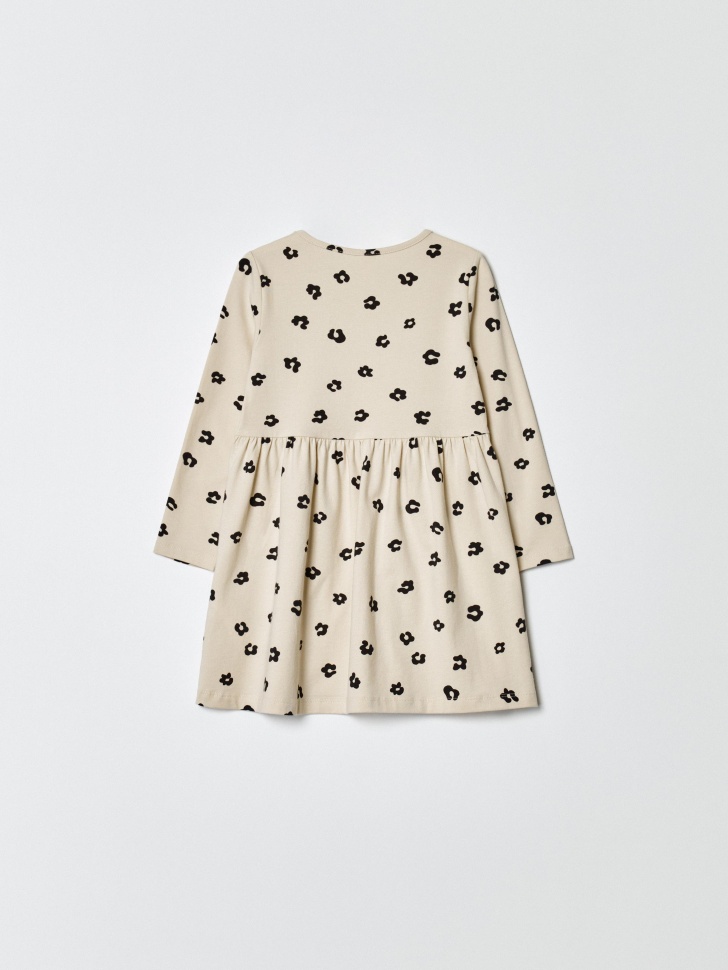 трикотажное платье с принтом для девочек по цене 999 руб вид справа