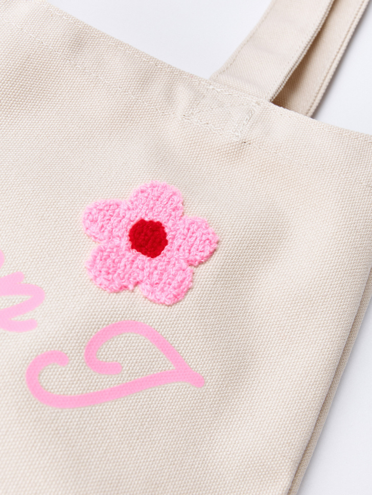 сумка-шоппер с принтом для девочек  х смешарики по цене 1199 руб вид справа