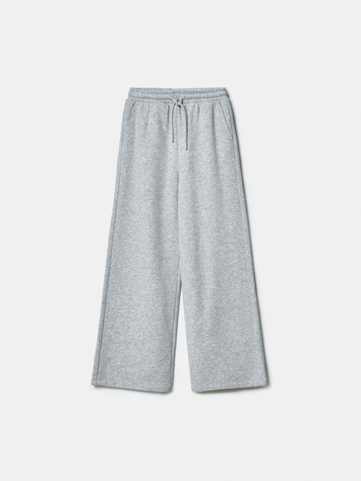 Трикотажные брюки SELA для девочек, серый, арт. 43726