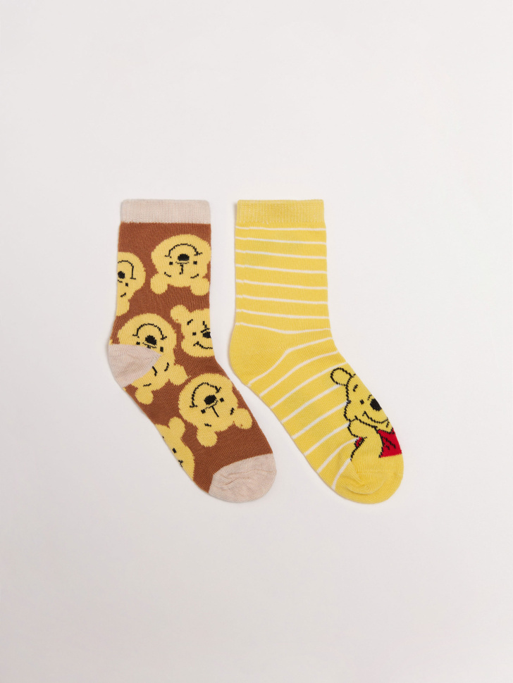 Набор из 2 пар носков с принтом Disney Винни-Пух для девочек (принт, 14-16)