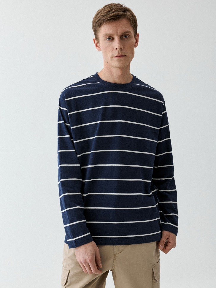 

Лонгслив REGULAR FIT в полоску