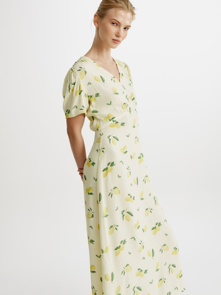 Платье миди Sela с принтом, разноцветный, арт. 54937