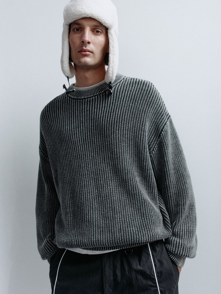 

Вязаный джемпер с эффектом стирки, SL5811110603