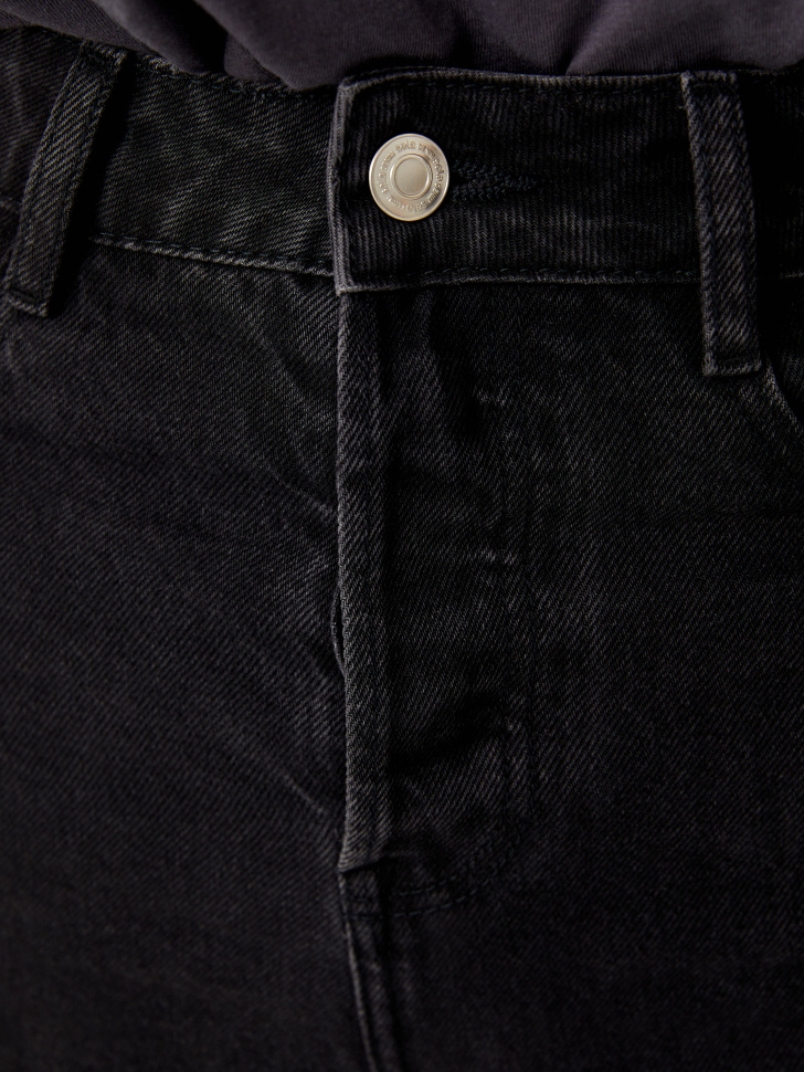Прямые джинсы с потертостями (серый, XL) от Sela