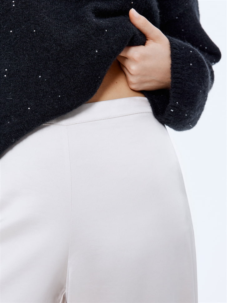 атласные широкие брюки 4610517073907 купить с доставкой