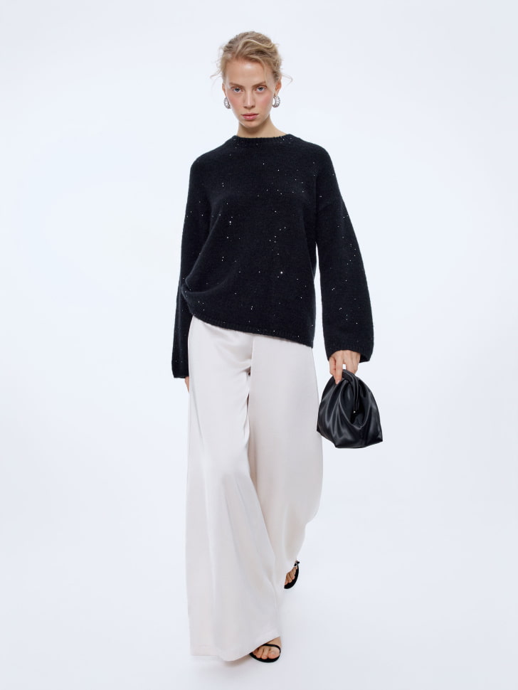 атласные широкие брюки 4610517073907 по низкой цене