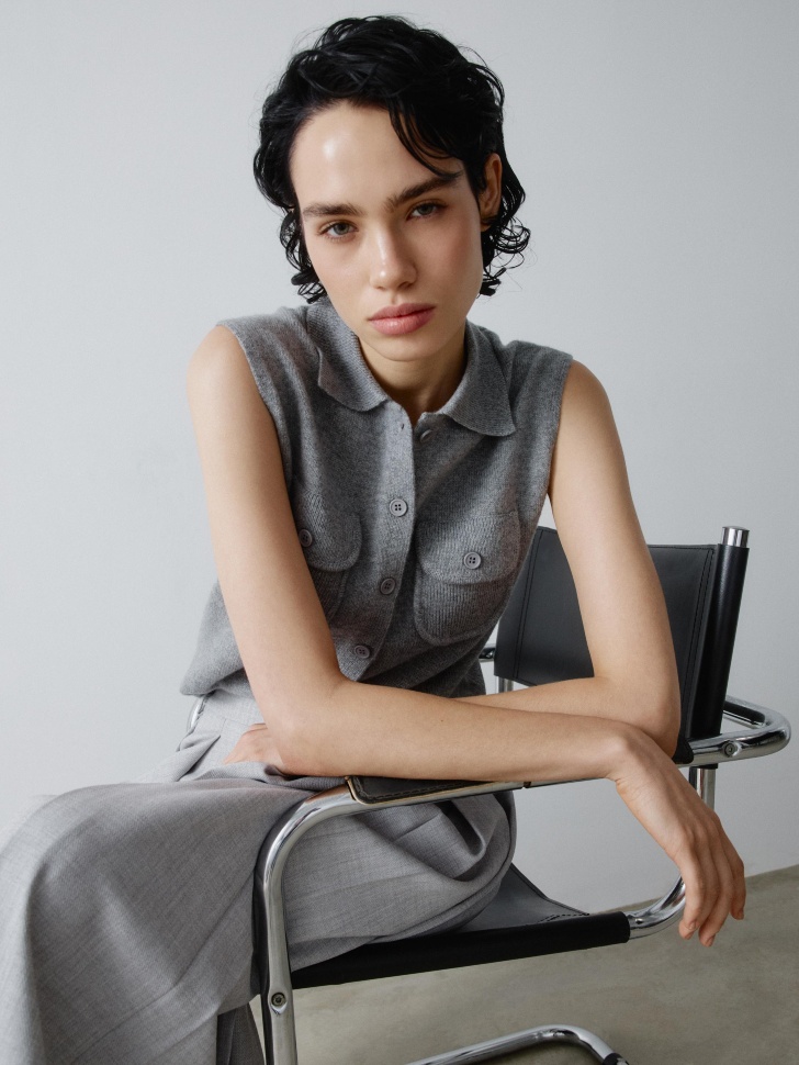 жилет из 100% шерсти 4610517254139 купить с доставкой