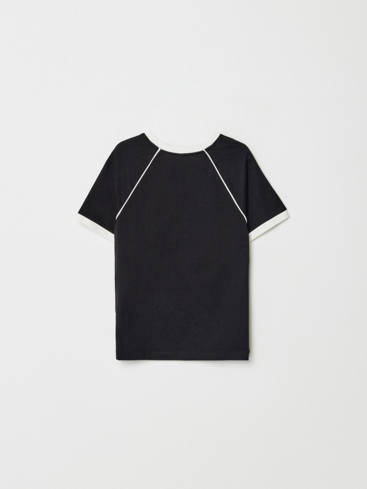 футболка в спортивном стиле детская из россии вид сбоку