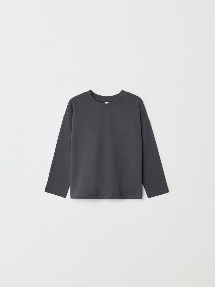 Детский лонгслив оверсайз SELA, серый, арт. 33770