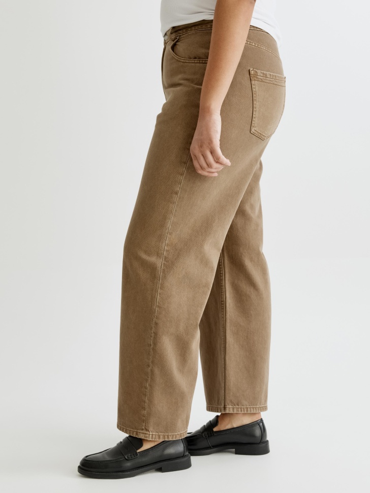 джинсы wide leg для взрослого возраста с изнаночной стороны