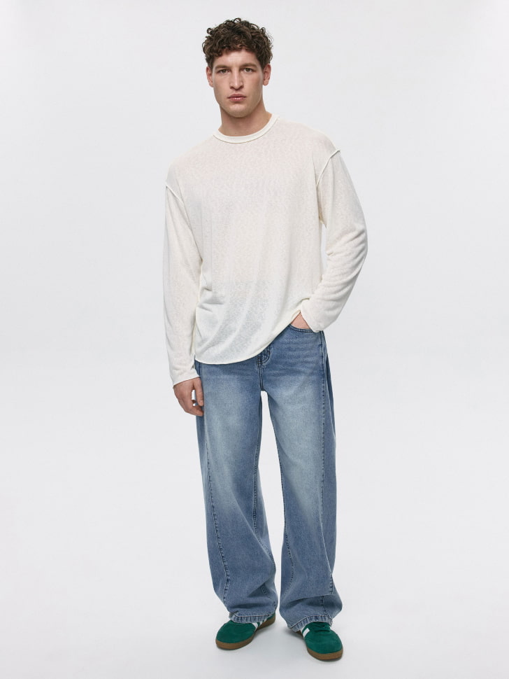 

Джинсы WIDE LEG со средней посадкой