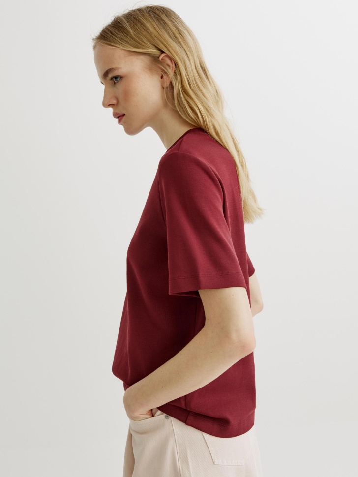 базовая футболка из интерлока по цене 1299 руб вид справа