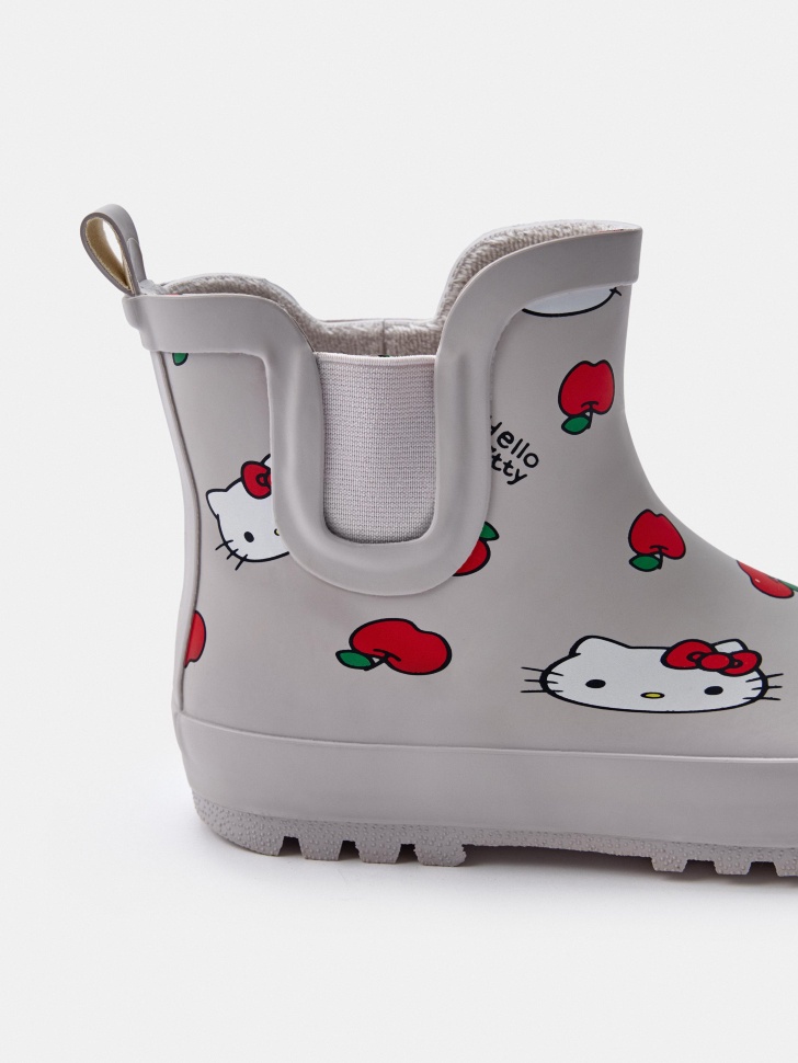 резиновые ботинки c принтом hello kitty для девочек по цене 1799 руб вид справа