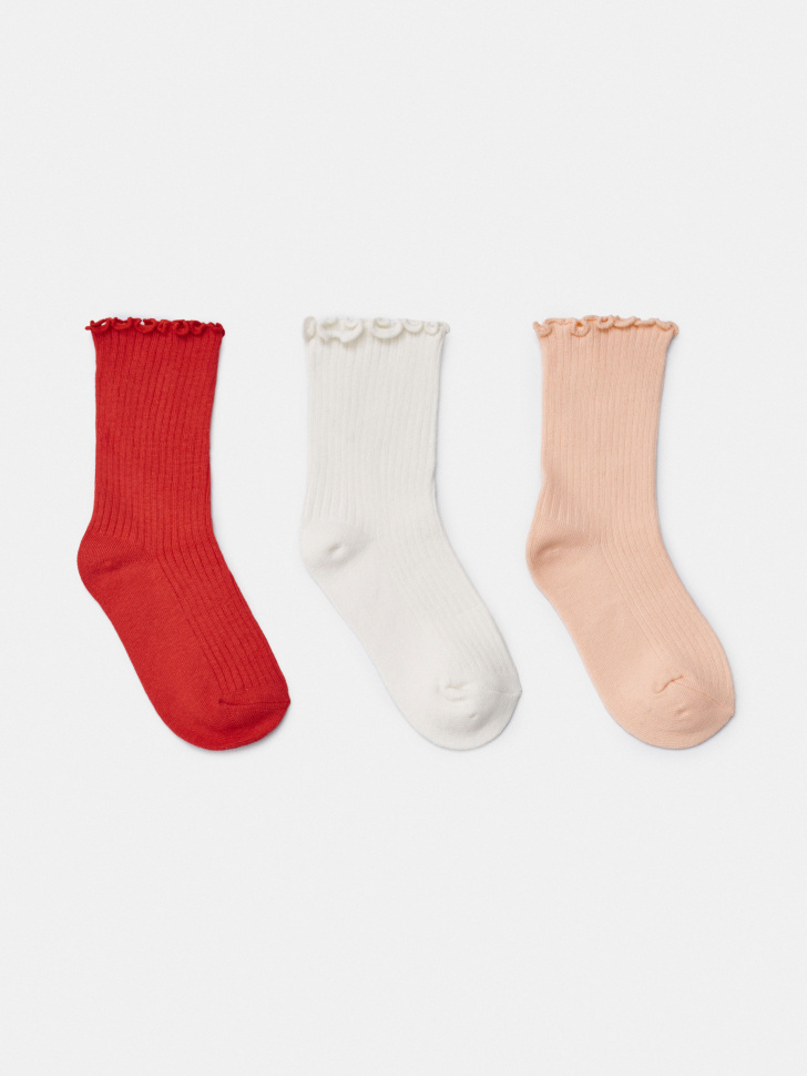 Набор носков SELA для девочек, разноцветный, арт. 45404