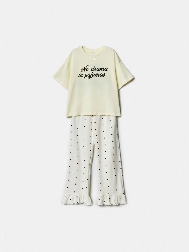 Пижама SELA для девочек, желтый, арт. 50266