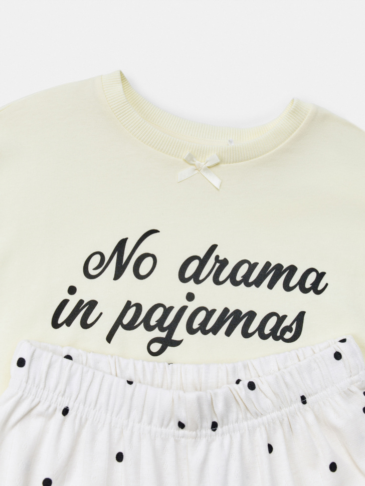 пижама с принтом для девочек из россии вид сбоку