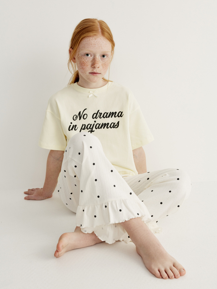 пижама с принтом для девочек 4610517693679 фотография