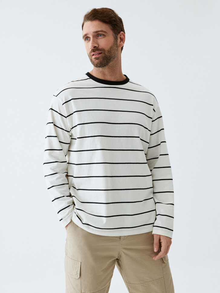 

Лонгслив REGULAR FIT в полоску