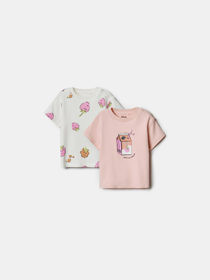 Набор футболок Sela для малышей, разноцветный, арт. 52756