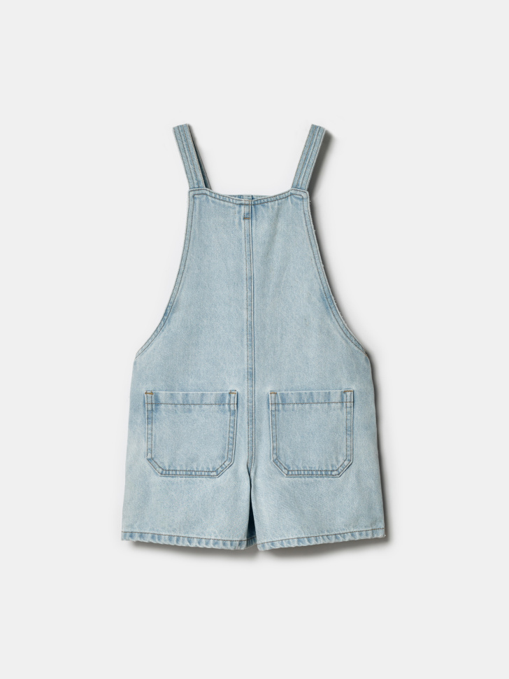 джинсовый комбинезон для девочек из россии вид сбоку